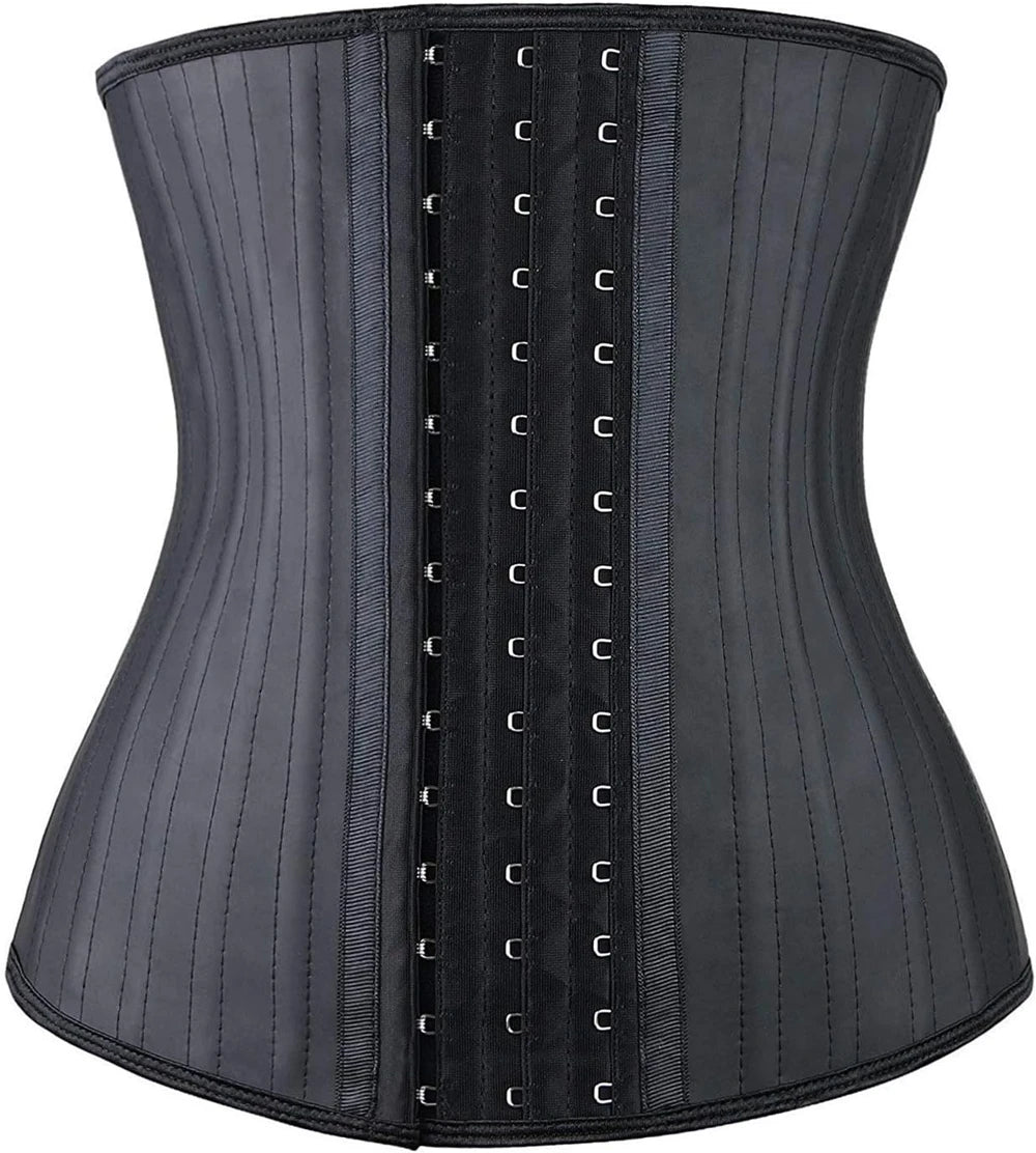 Steel bone latex waist trainer belly slimming