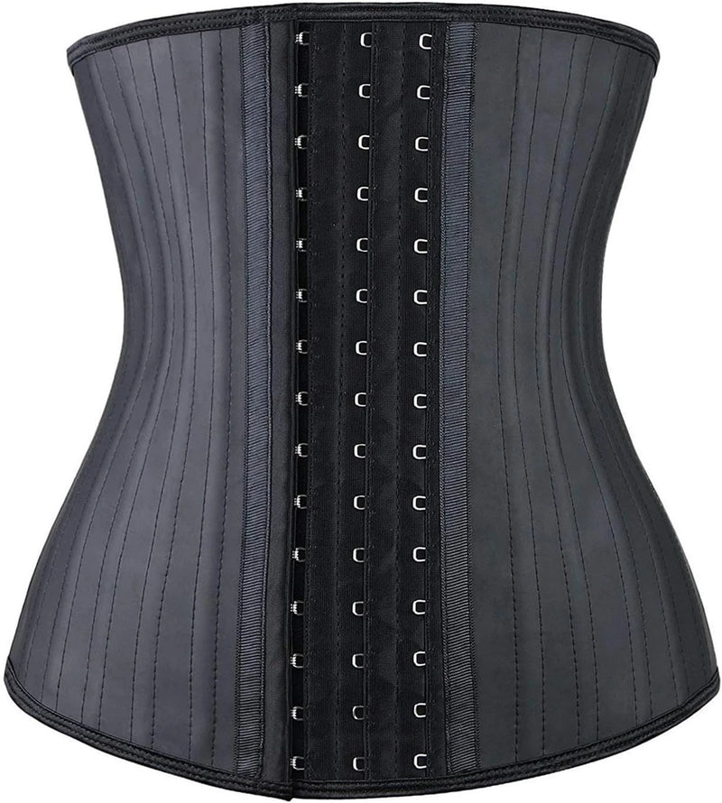 Steel bone latex waist trainer belly slimming