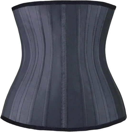 Steel bone latex waist trainer belly slimming