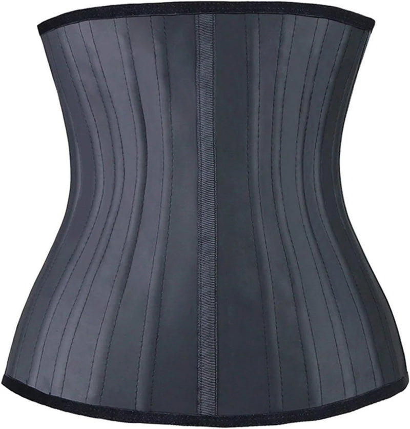 Steel bone latex waist trainer belly slimming