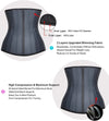 Steel bone latex waist trainer belly slimming