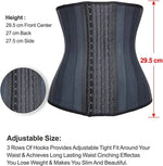 Steel bone latex waist trainer belly slimming